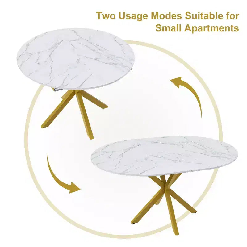 Table à manger rétractable moderne de 150 cm pour 6 personnes, table extensible pliante avec base en acier au carbone, cuisine et salle à manger