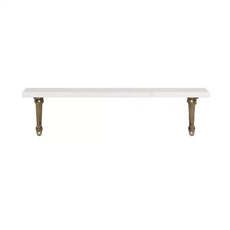 Étagère murale en marbre, blanc et or, 50,8 cm